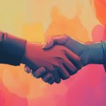 An abstract illustration depicting the transactional nature of modern social exchanges.